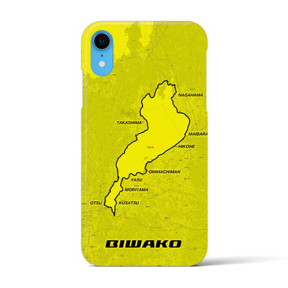 【琵琶湖（滋賀県）】サイクリストiPhoneケース（バックカバータイプ）