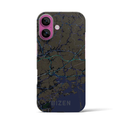 【備前（岡山県）】地図柄iPhoneケース（バックカバータイプ）