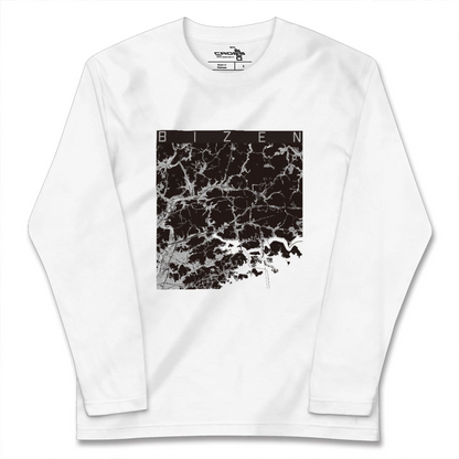 【備前（岡山県）】地図柄ロングスリーブTシャツ