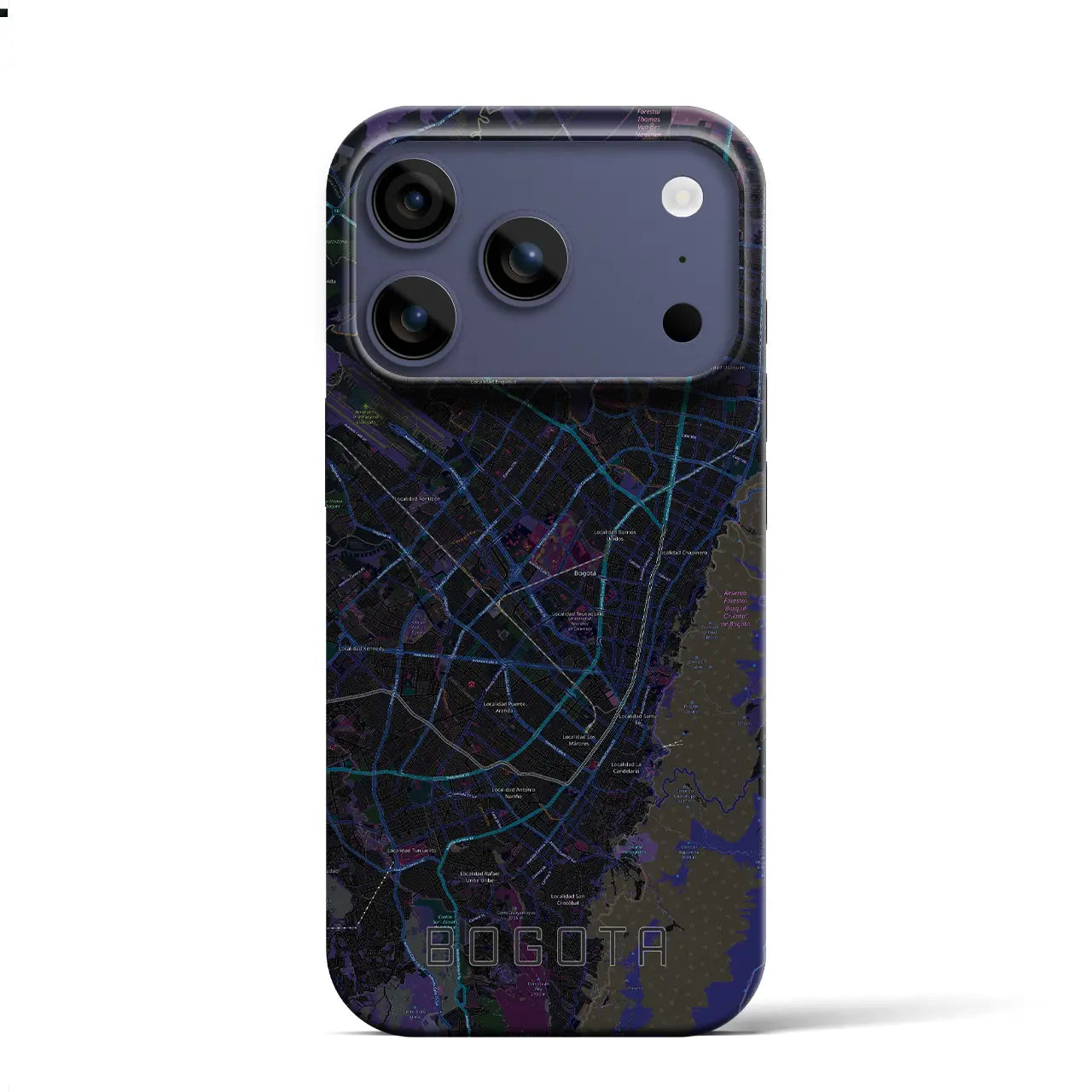 【ボゴタ（コロンビア）】地図柄iPhoneケース（バックカバータイプ）