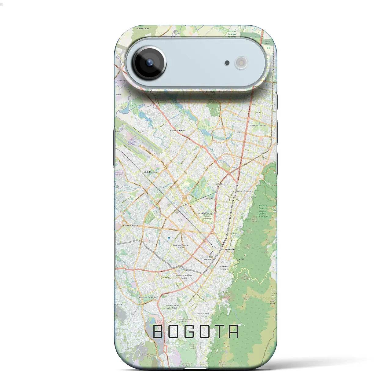【ボゴタ（コロンビア）】地図柄iPhoneケース（バックカバータイプ）
