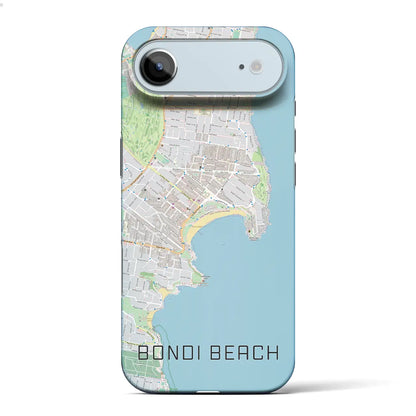 【ボンダイビーチ（オーストラリア）】地図柄iPhoneケース（バックカバータイプ）