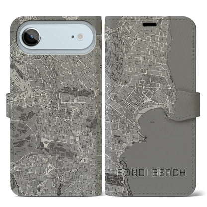 【ボンダイビーチ（オーストラリア）】地図柄iPhoneケース（手帳タイプ）