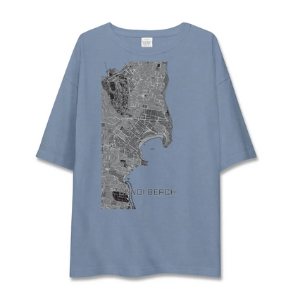 【ボンダイビーチ（オーストラリア）】地図柄ビッグシルエットTシャツ