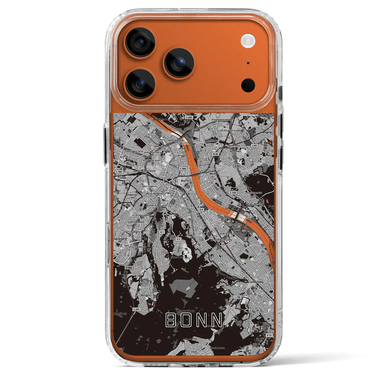 【ボン（ドイツ）】地図柄iPhoneケース（MagSafeタイプ）