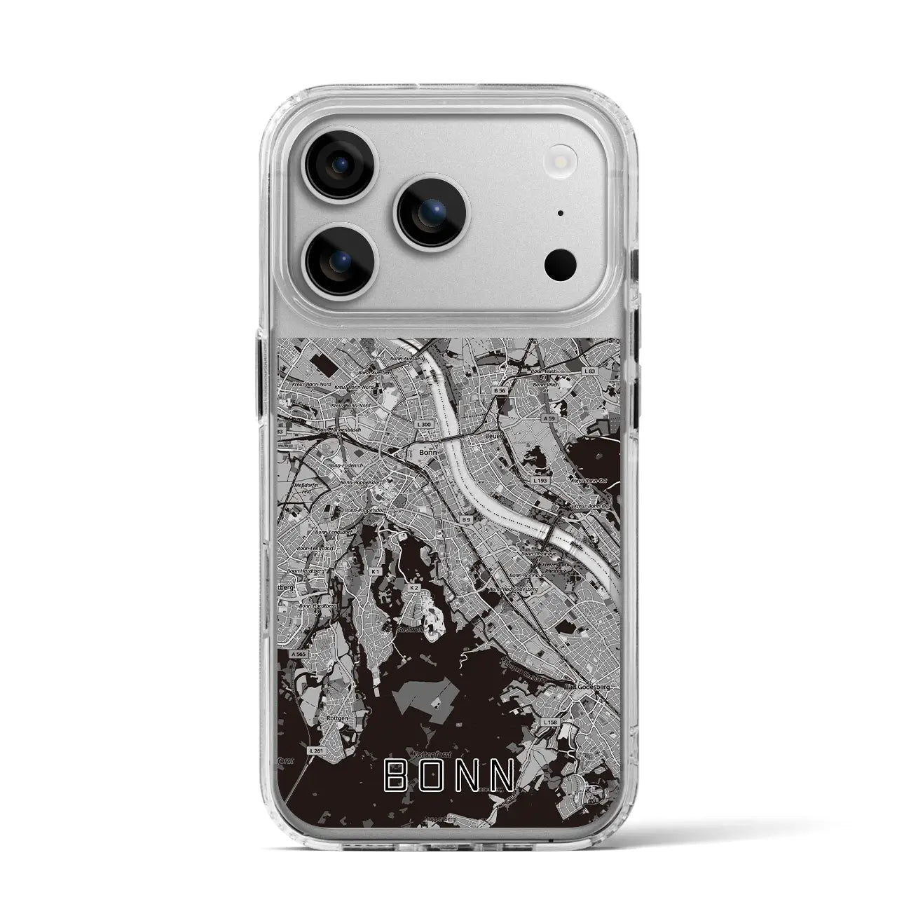 【ボン（ドイツ）】地図柄iPhoneケース（MagSafeタイプ）