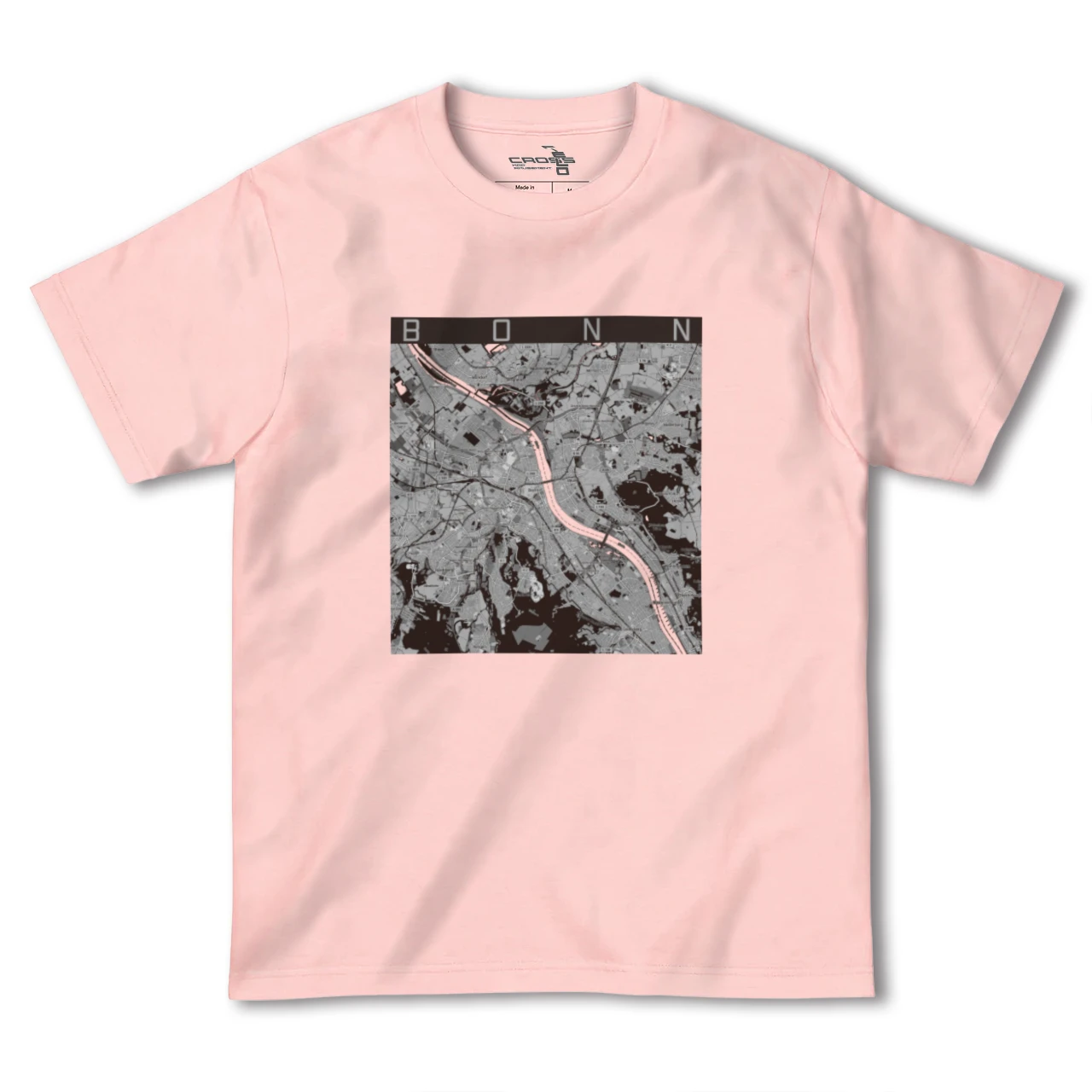 【ボン（ドイツ）】地図柄ヘビーウェイトTシャツ
