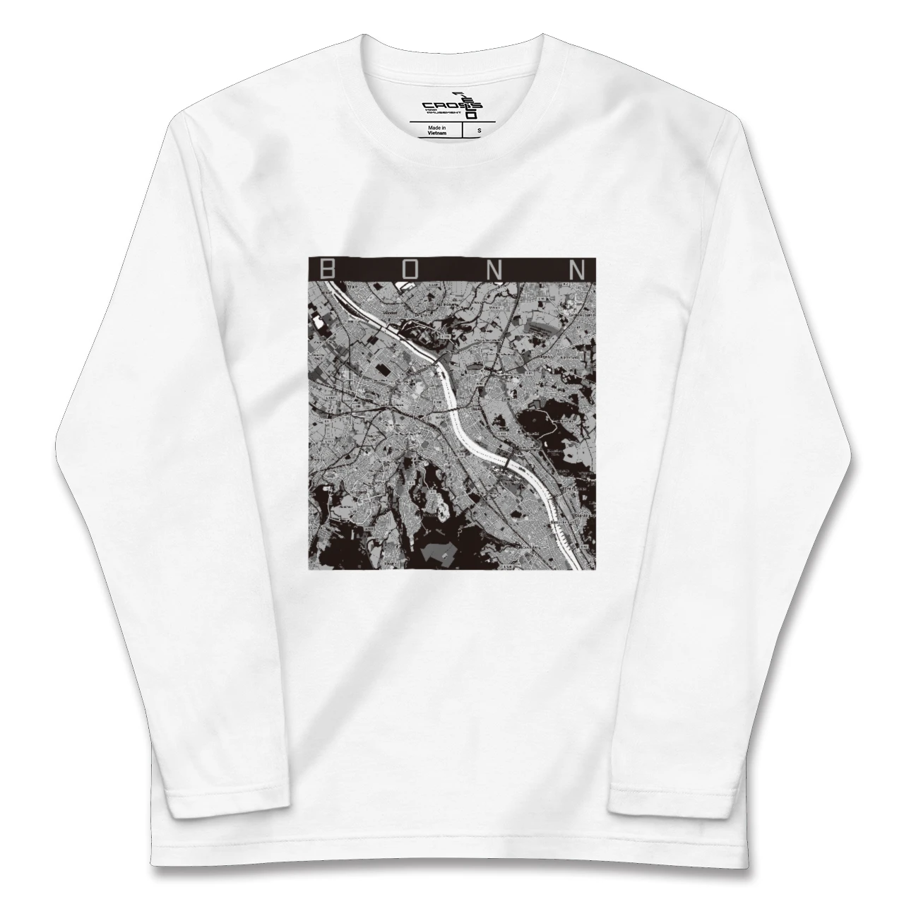 【ボン（ドイツ）】地図柄ロングスリーブTシャツ