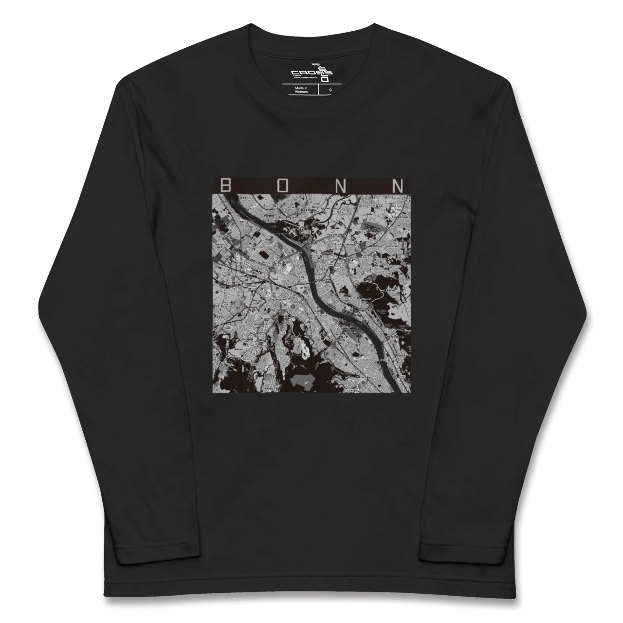 【ボン（ドイツ）】地図柄ロングスリーブTシャツ