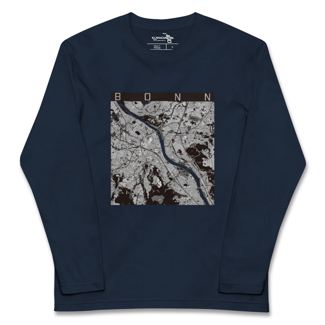 【ボン（ドイツ）】地図柄ロングスリーブTシャツ