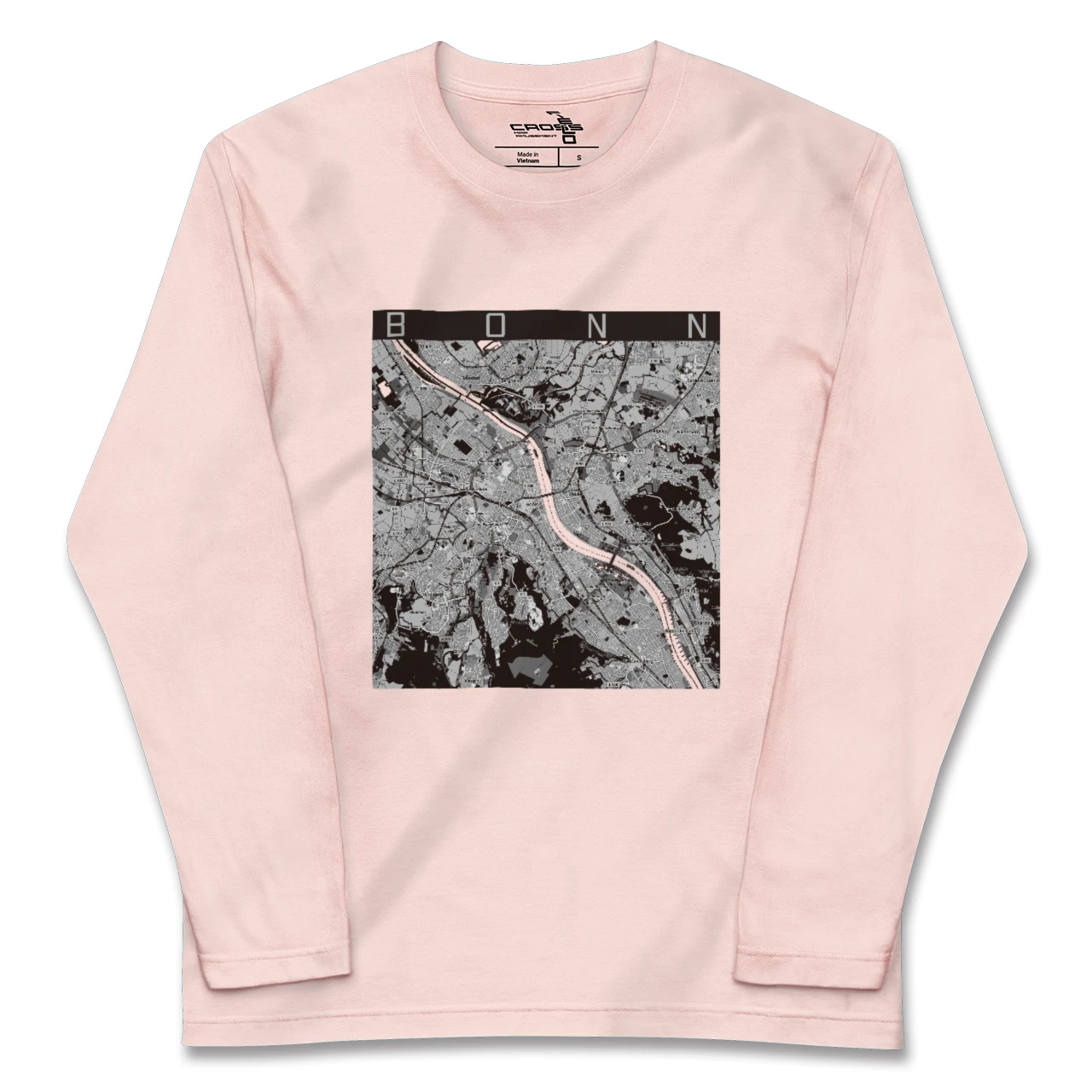 【ボン（ドイツ）】地図柄ロングスリーブTシャツ