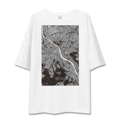 【ボン（ドイツ）】地図柄ビッグシルエットTシャツ
