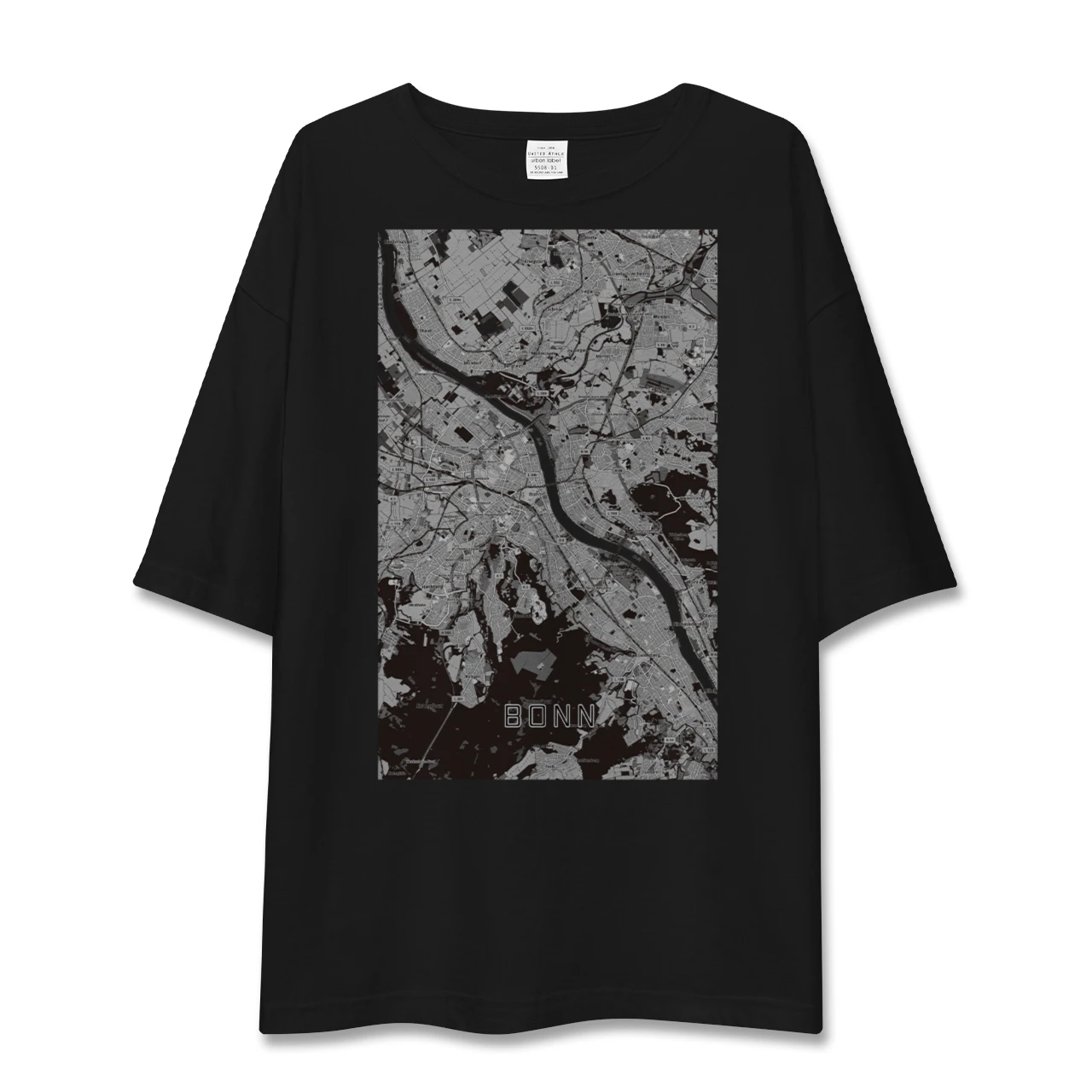 【ボン（ドイツ）】地図柄ビッグシルエットTシャツ