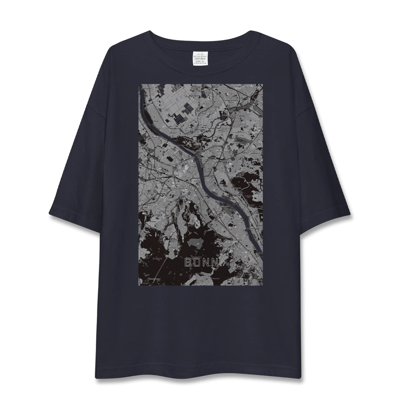 【ボン（ドイツ）】地図柄ビッグシルエットTシャツ