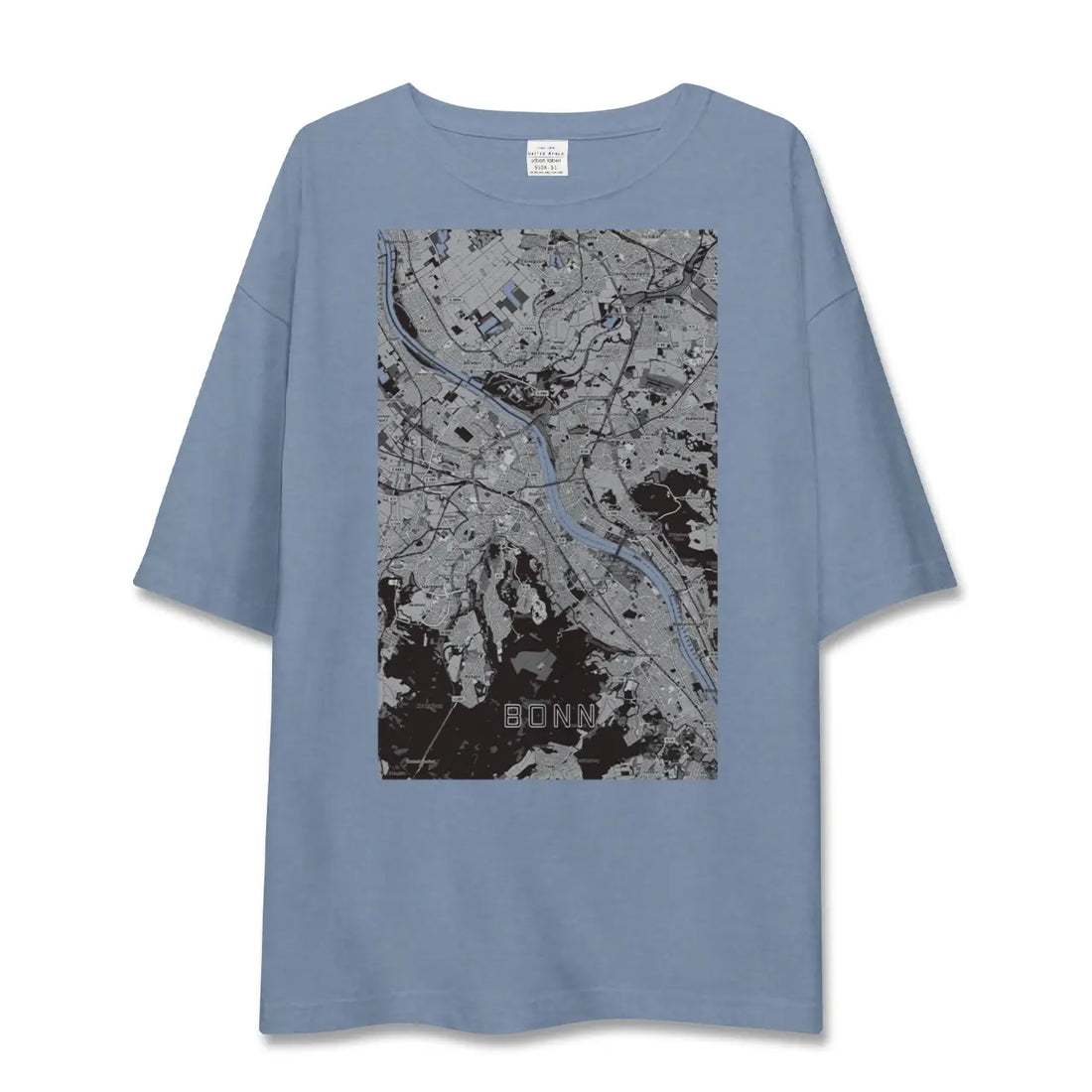 【ボン（ドイツ）】地図柄ビッグシルエットTシャツ