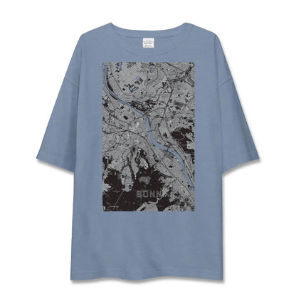 【ボン（ドイツ）】地図柄ビッグシルエットTシャツ
