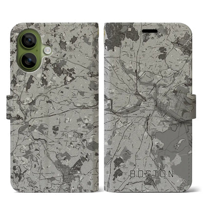 【ボストン（アメリカ）】地図柄iPhoneケース（手帳タイプ）