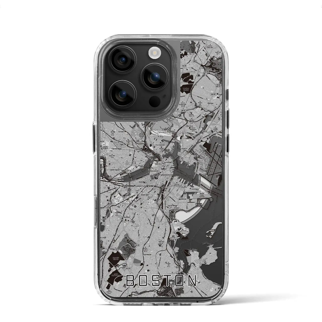 【ボストン（アメリカ）】地図柄iPhoneケース（MagSafeタイプ）