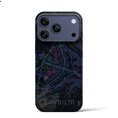 【ブラジリア（ブラジル）】地図柄iPhoneケース（バックカバータイプ）