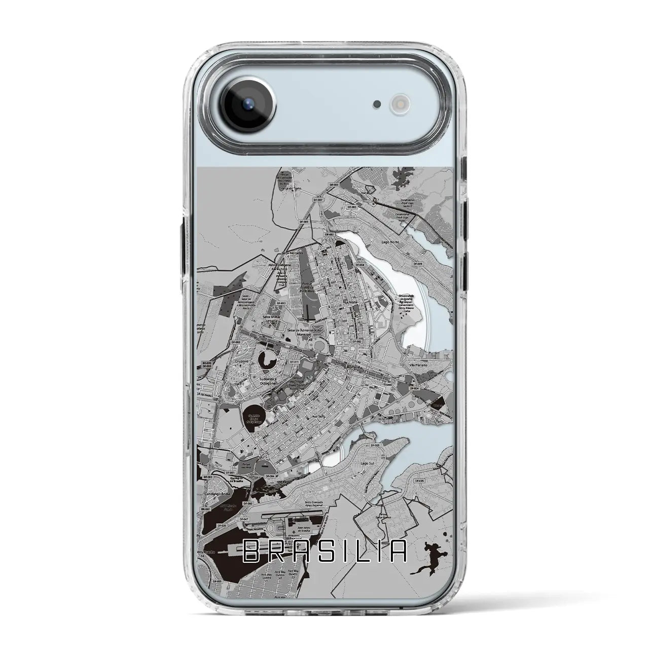 【ブラジリア（ブラジル）】地図柄iPhoneケース（MagSafeタイプ）