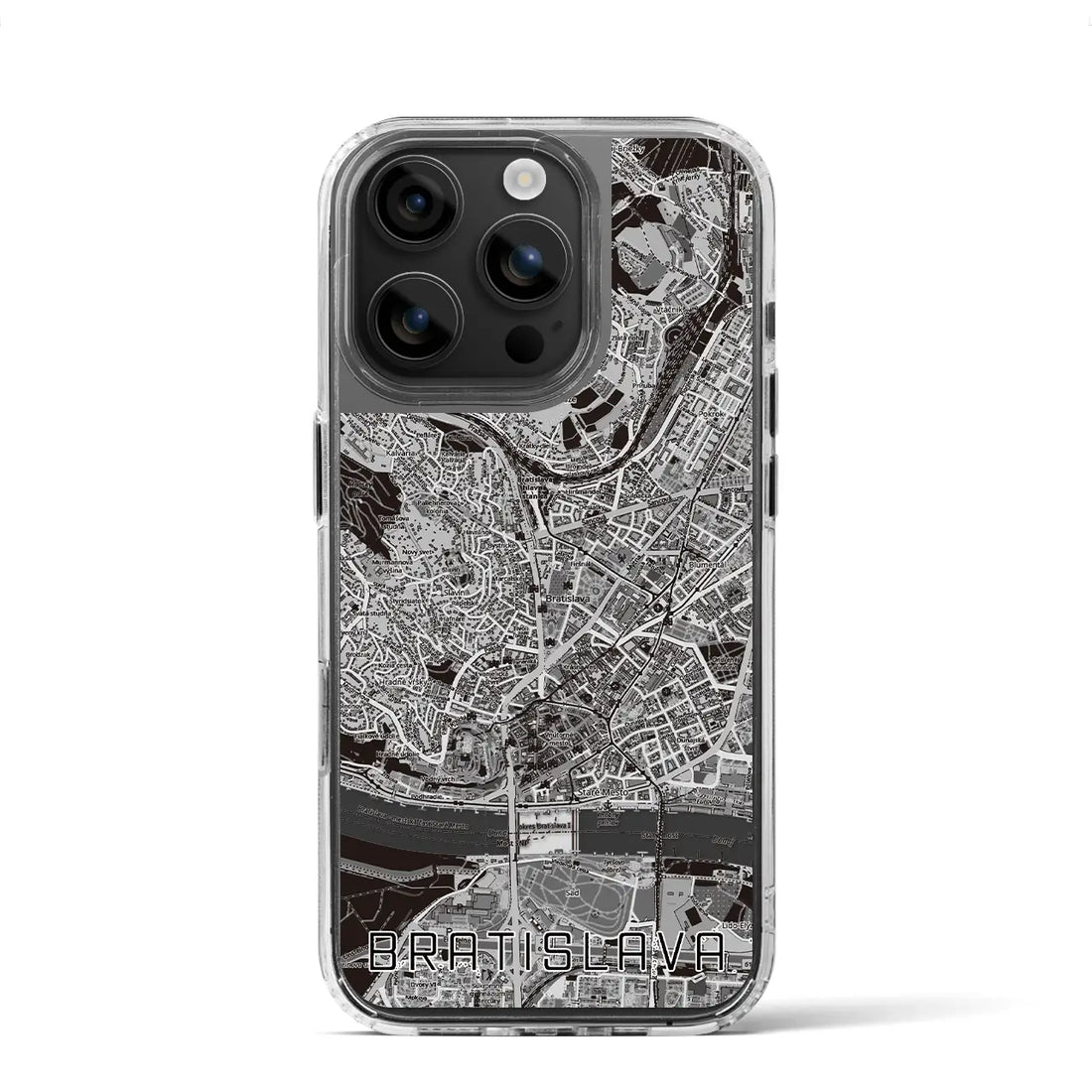 【ブラチスラヴァ（スロバキア）】地図柄iPhoneケース（MagSafeタイプ）