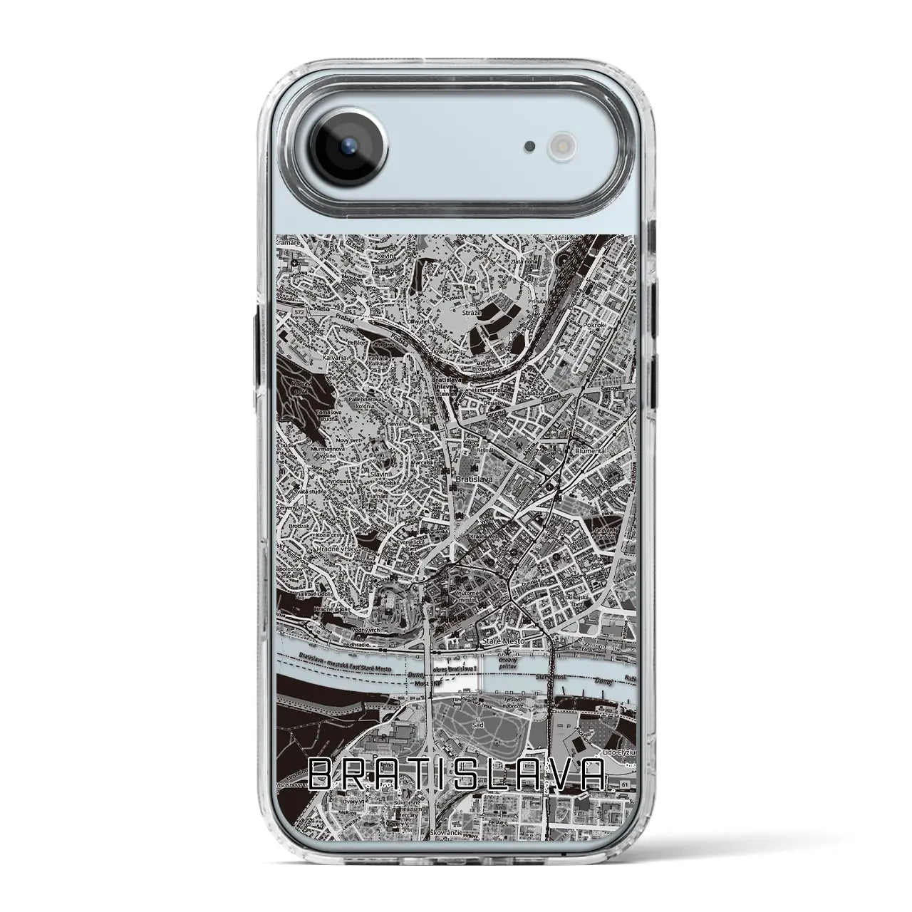 【ブラチスラヴァ（スロバキア）】地図柄iPhoneケース（MagSafeタイプ）