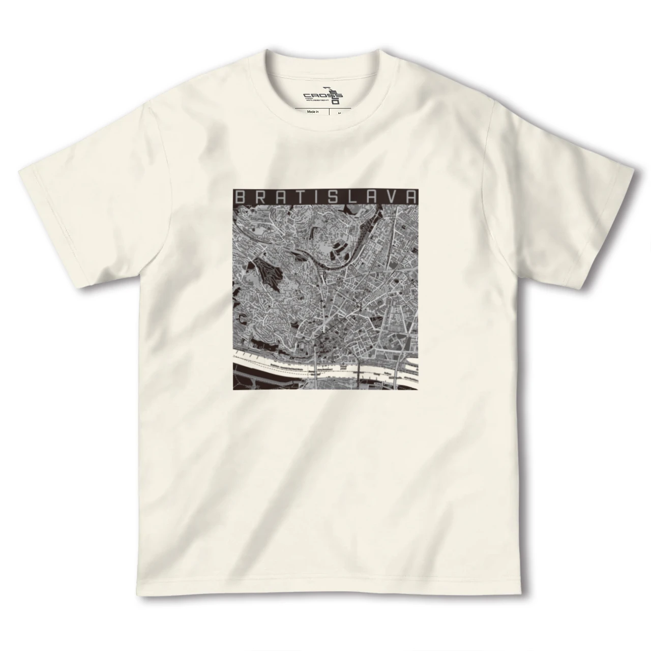 【ブラチスラヴァ（スロバキア）】地図柄ヘビーウェイトTシャツ
