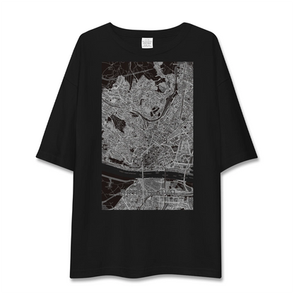 【ブラチスラヴァ（スロバキア）】地図柄ビッグシルエットTシャツ