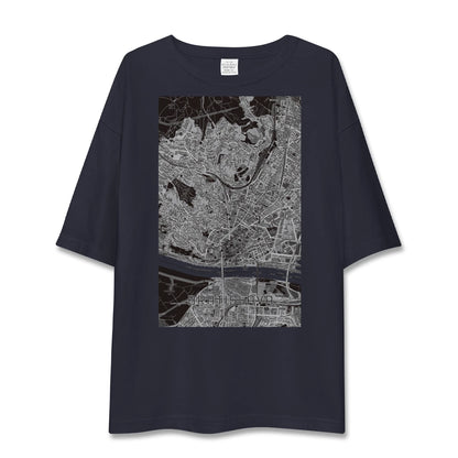 【ブラチスラヴァ（スロバキア）】地図柄ビッグシルエットTシャツ