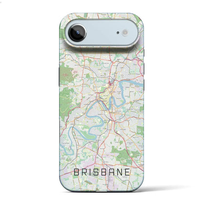 【ブリスベン（オーストラリア）】地図柄iPhoneケース（バックカバータイプ）