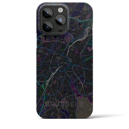 【ブリュッセル（ベルギー）】地図柄iPhoneケース（バックカバータイプ）