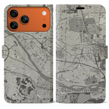 【分倍河原（東京都）】地図柄iPhoneケース（手帳タイプ）