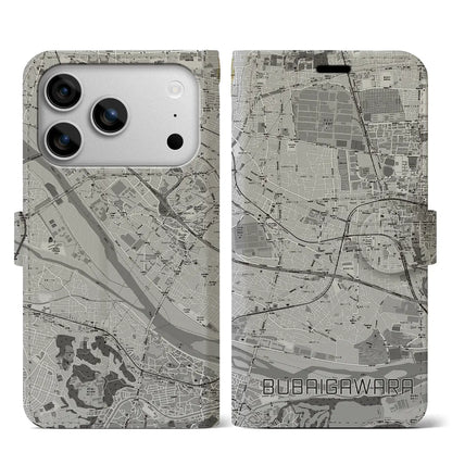 【分倍河原（東京都）】地図柄iPhoneケース（手帳タイプ）