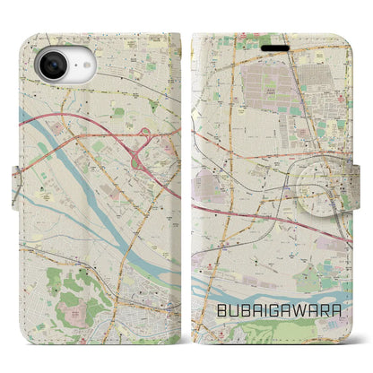 【分倍河原（東京都）】地図柄iPhoneケース（手帳タイプ）