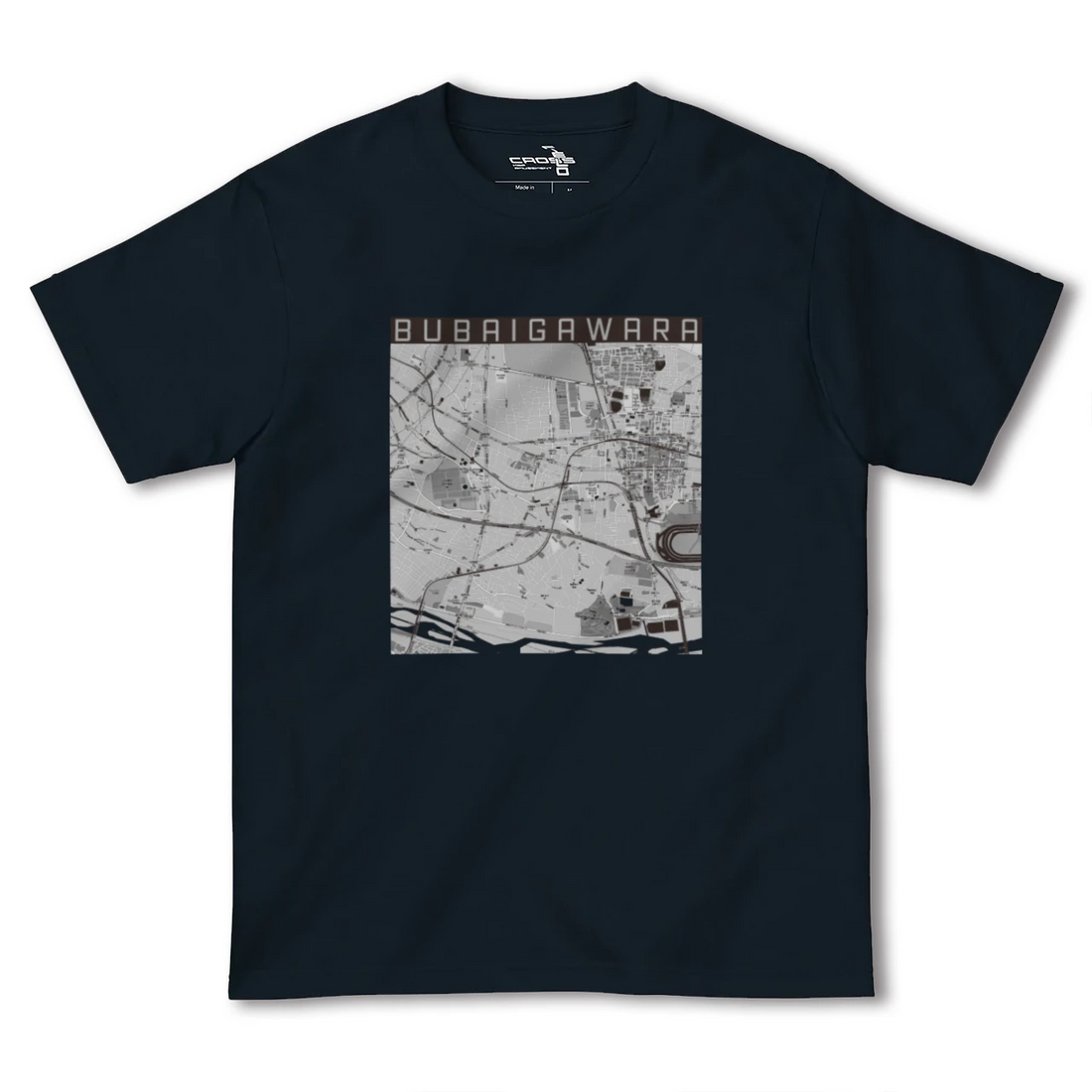 【分倍河原（東京都）】地図柄ヘビーウェイトTシャツ