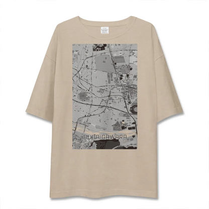 【分倍河原（東京都）】地図柄ビッグシルエットTシャツ