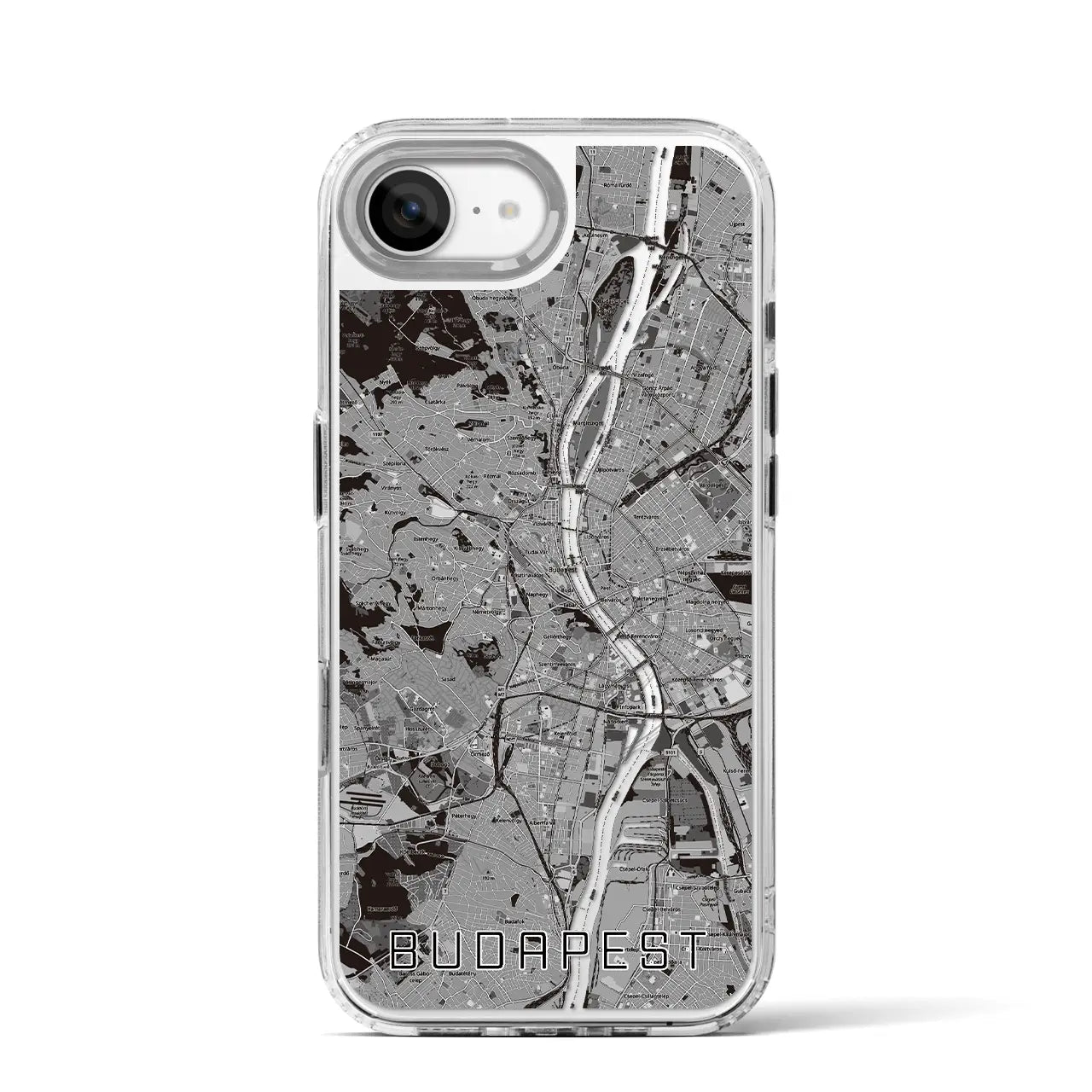 【ブダペスト（ハンガリー）】地図柄iPhoneケース（MagSafeタイプ）