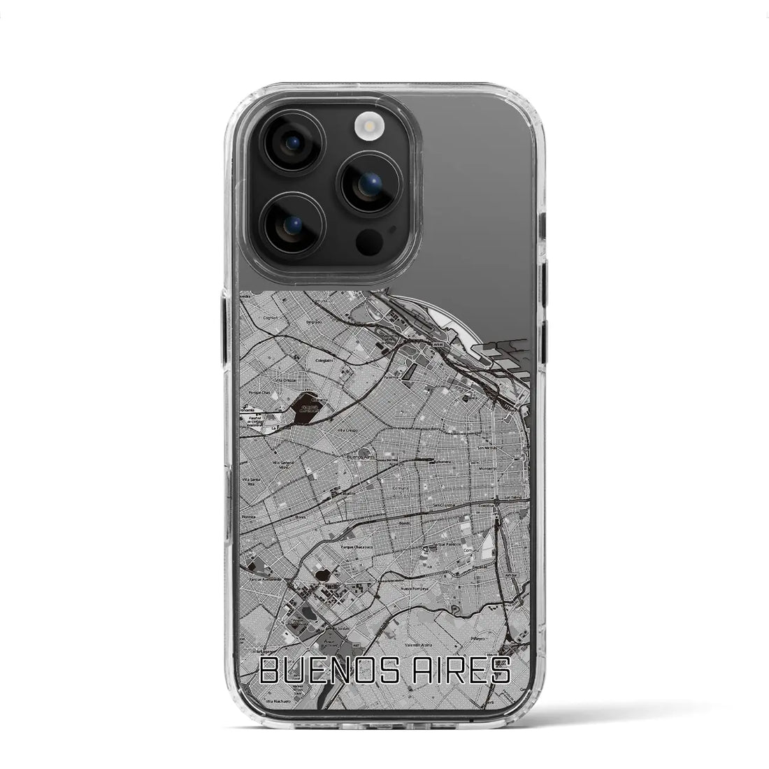 【ブエノスアイレス（アルゼンチン）】地図柄iPhoneケース（MagSafeタイプ）