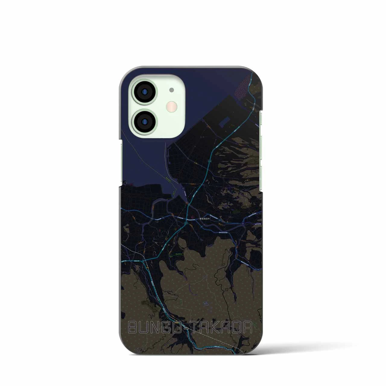 【豊後高田（大分県）】地図柄iPhoneケース（バックカバータイプ）