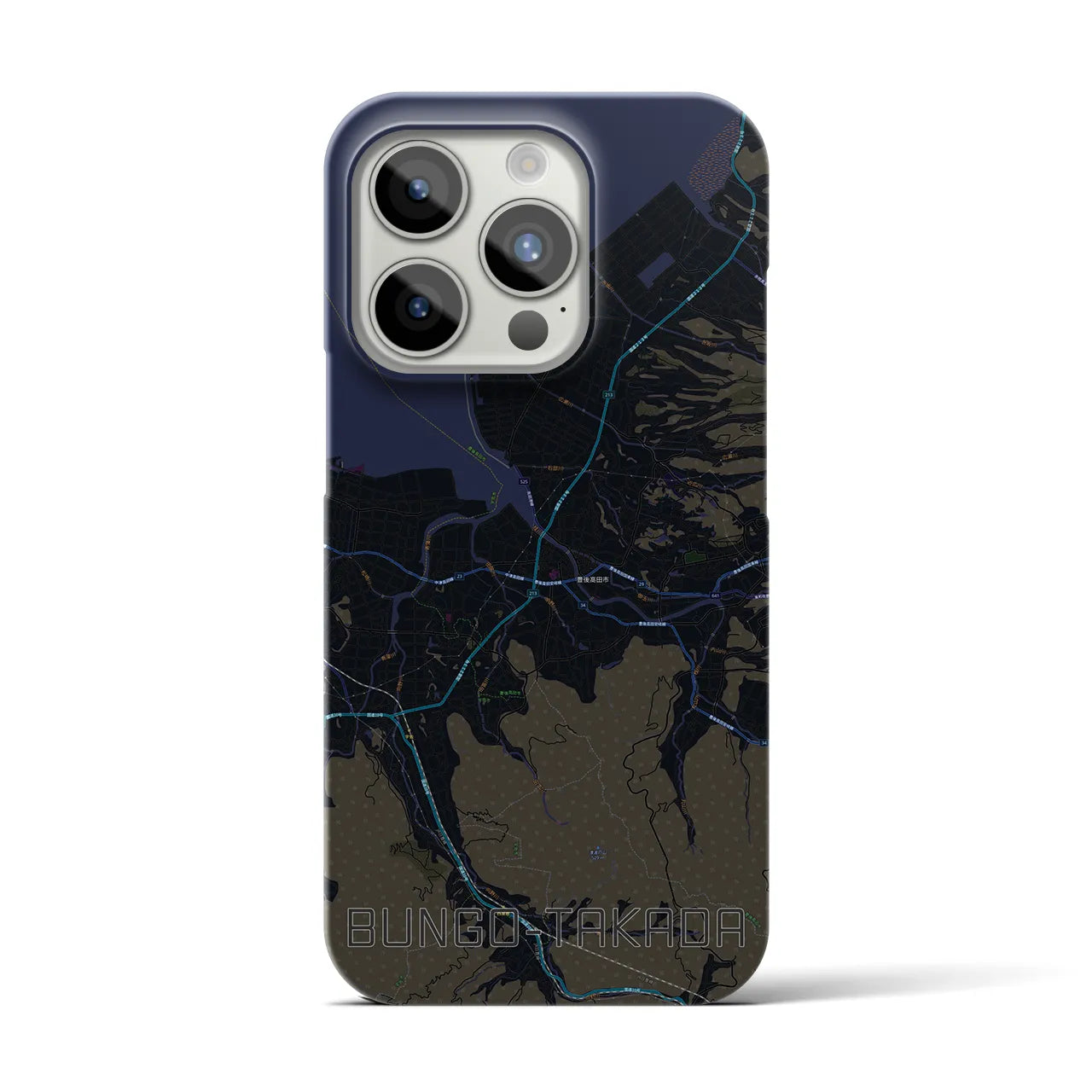 【豊後高田（大分県）】地図柄iPhoneケース（バックカバータイプ）