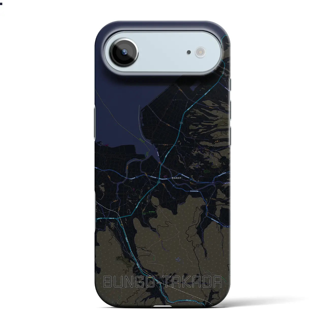 【豊後高田（大分県）】地図柄iPhoneケース（バックカバータイプ）