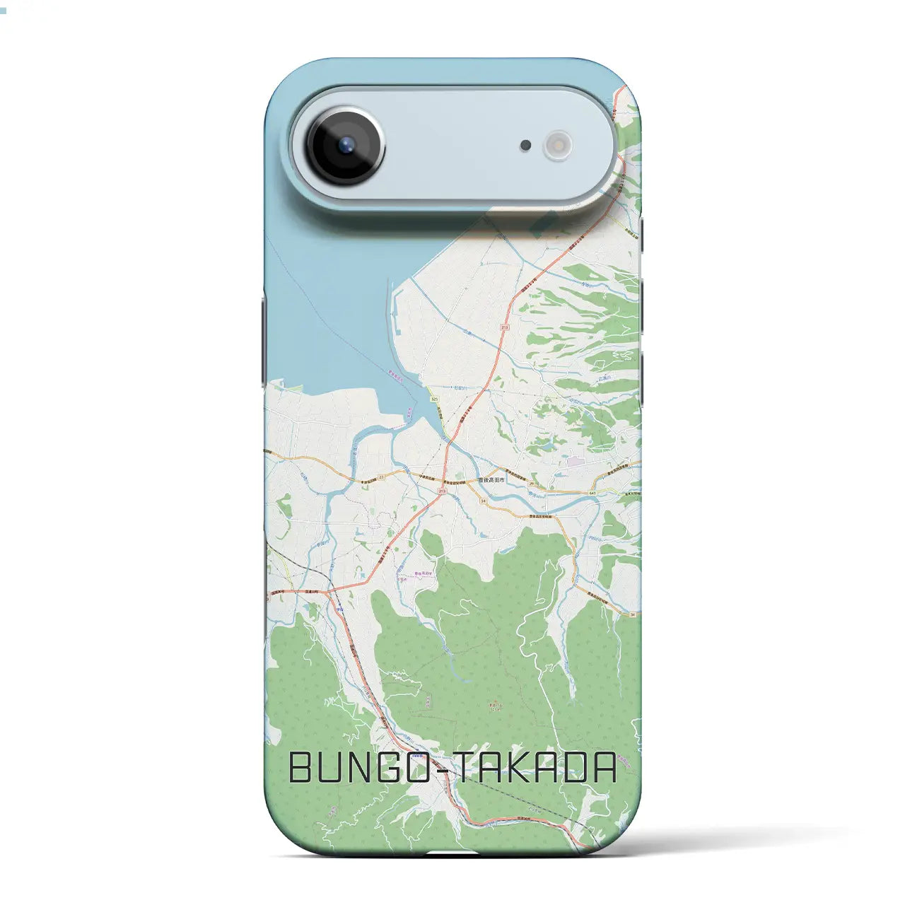 【豊後高田（大分県）】地図柄iPhoneケース（バックカバータイプ）