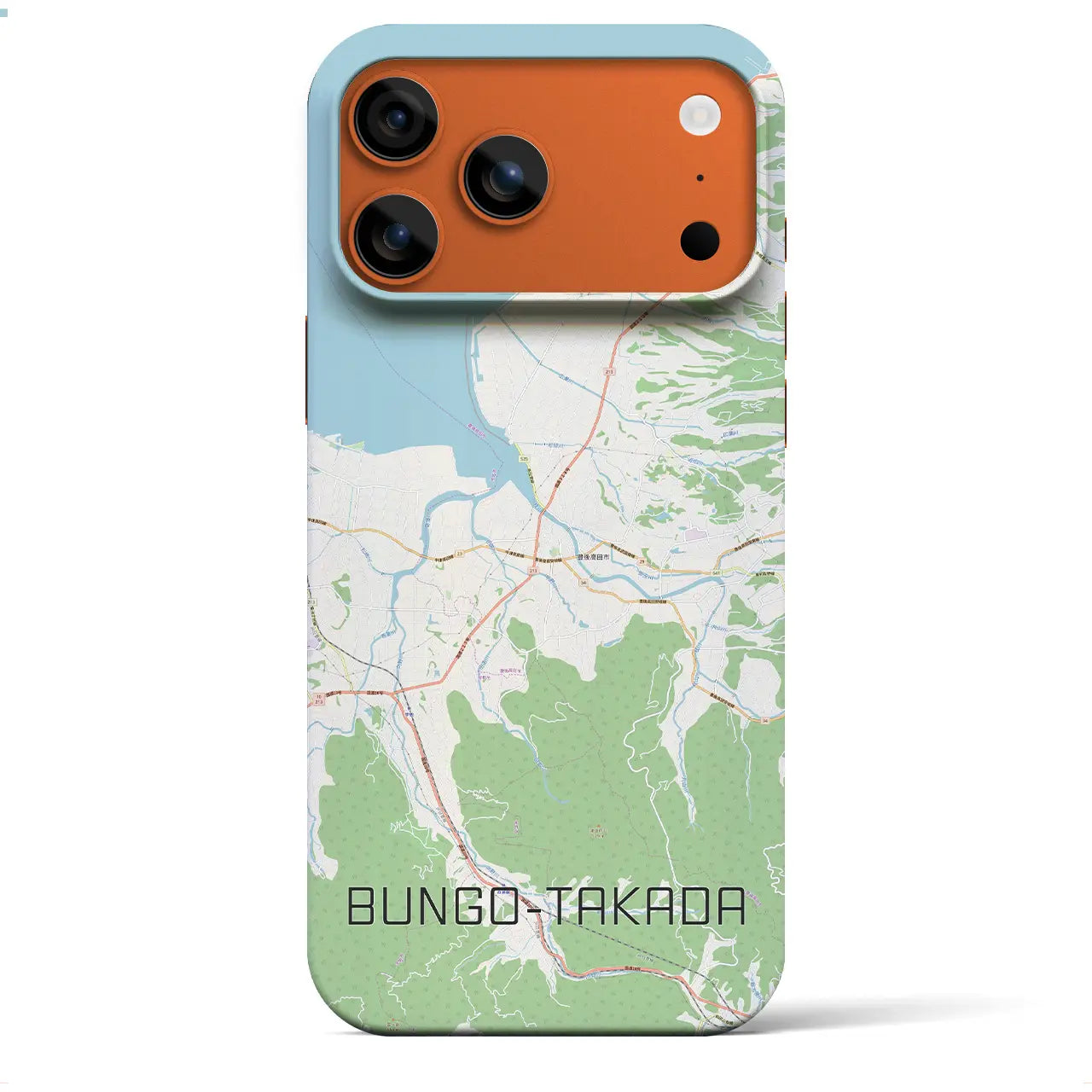 【豊後高田（大分県）】地図柄iPhoneケース（バックカバータイプ）