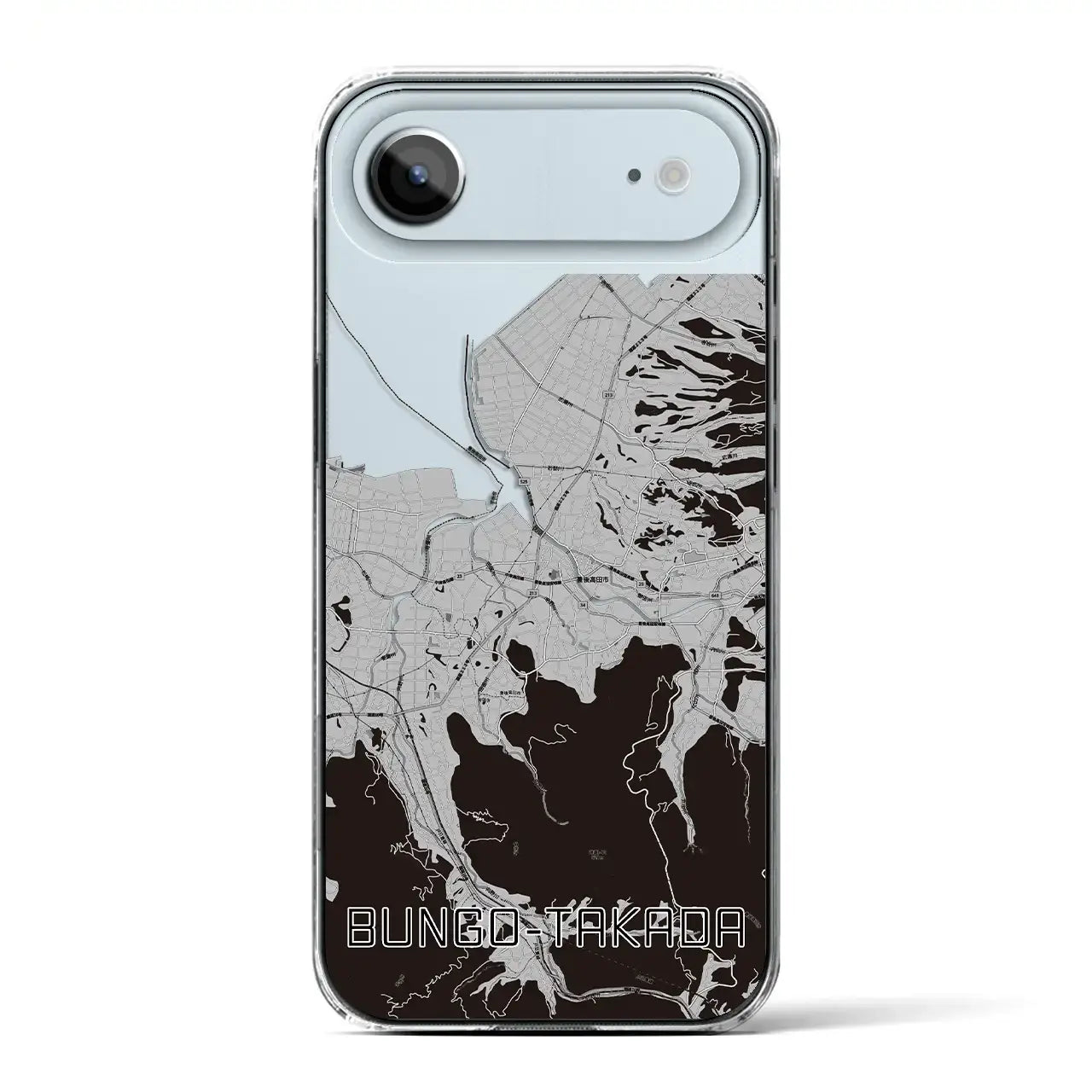 【豊後高田（大分県）】地図柄iPhoneケース（クリアタイプ）