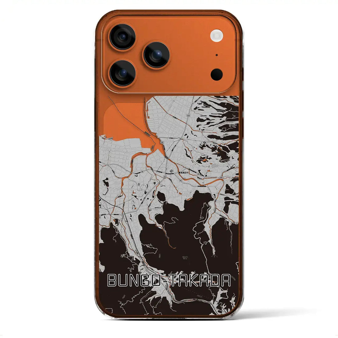 【豊後高田（大分県）】地図柄iPhoneケース（クリアタイプ）