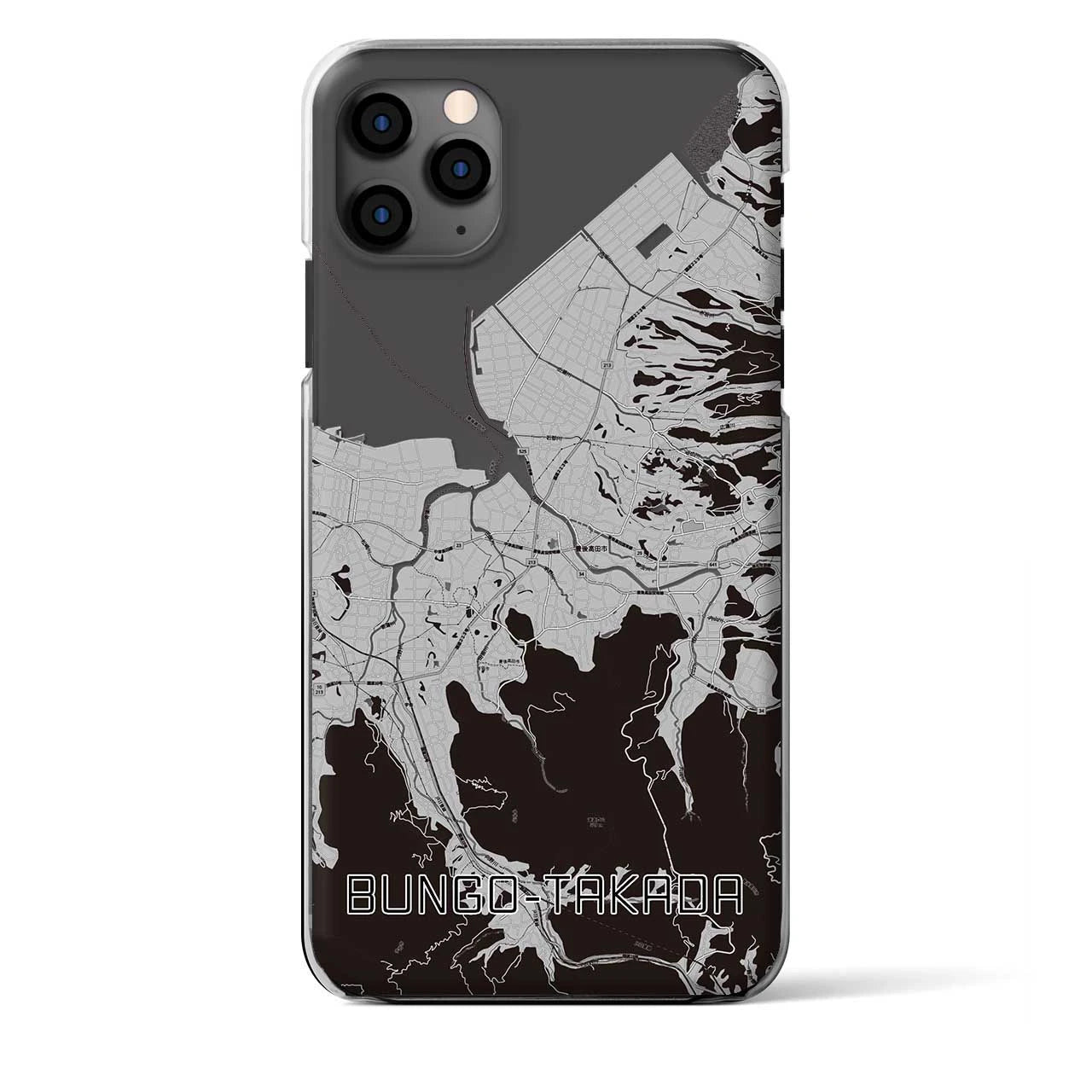 【豊後高田（大分県）】地図柄iPhoneケース（クリアタイプ）