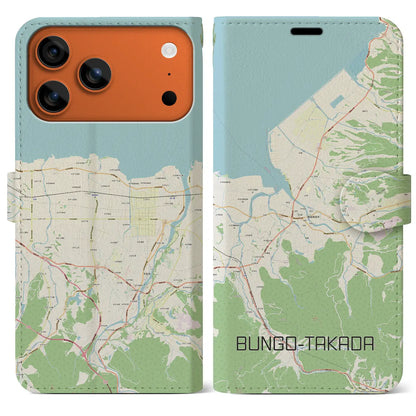 【豊後高田（大分県）】地図柄iPhoneケース（手帳タイプ）