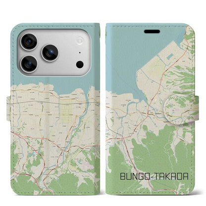 【豊後高田（大分県）】地図柄iPhoneケース（手帳タイプ）