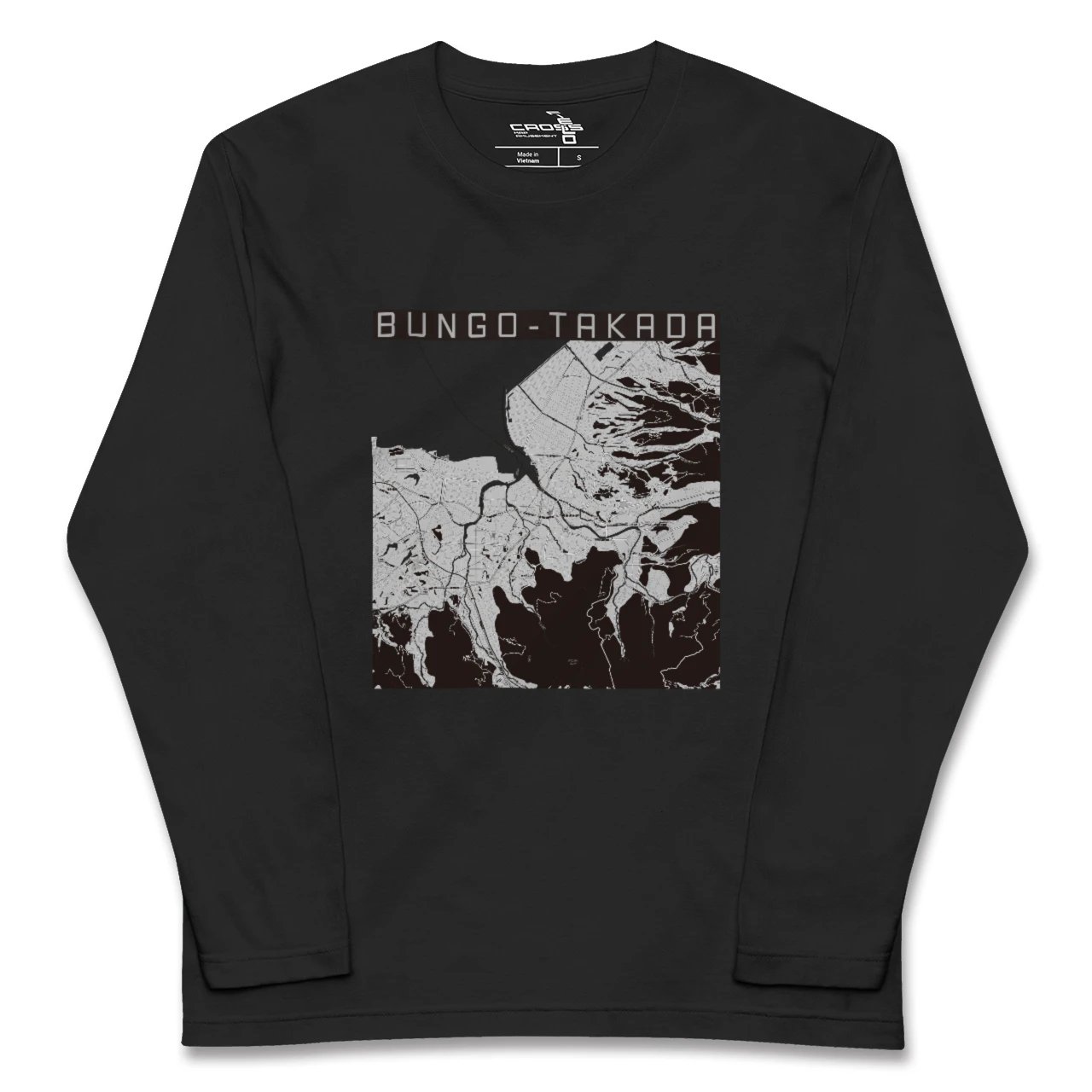 【豊後高田（大分県）】地図柄ロングスリーブTシャツ