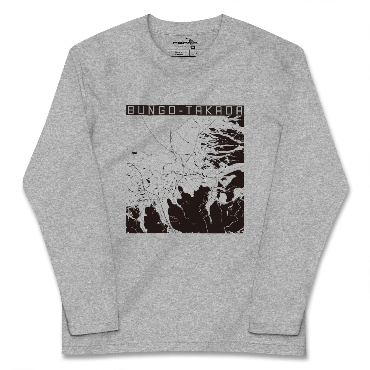【豊後高田（大分県）】地図柄ロングスリーブTシャツ